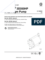 Triton 3D350HP Diaphragm Pump: Instructions/Parts List