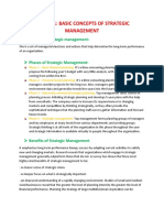 Chapter 1: Basic Concepts of Strategic Management