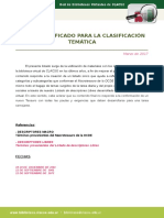 Listado Unificado para La Clasificación Temática: Marzo de 2017