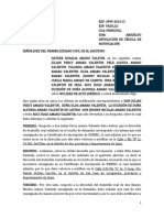 Absuelvo Devolución de Cédula de Notificación (Nulidad de Acto Jurídico) - CASO HAYDEE ROSALIA AMARO VALETIN