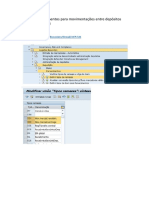 Configurar Documentos para Movimentações Entre Depósitos EWM e Sem EWM