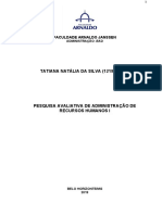 Trabalho Acadêmico - Recursos Humanos I