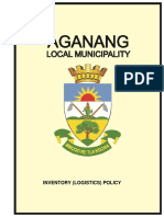 Aganang Local Municipality Page 1 of 4 Inventory (Logistics) Policy