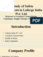 A Study of Safety Management in Lafarge India