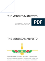 The Meneleo Manifesto: by Leonel Konga