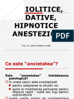 CURS 2 - Sedative, Hipnotice, Anestezice