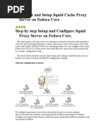 Configure and Setup Squid Cache Proxy Server On Fedora Core