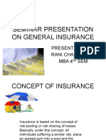 Seminar Report on General Insurance[1]