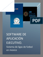 Software de Aplicación Ejecutivo.: Sistema de Ligas de Futbol en Mexico