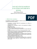 La incidència de la Llei de jurisdicció voluntària en el Dret civil català de la persona