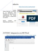 Instalación y uso básico de Zotero