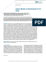 A Multiclassification Model of Sentiment For E-Commerce Reviews