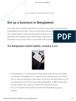 Set Up A Business in Bangladesh
