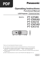 Panasonic PT-DX100 Operating Instructions | PDF | Ac Power Plugs