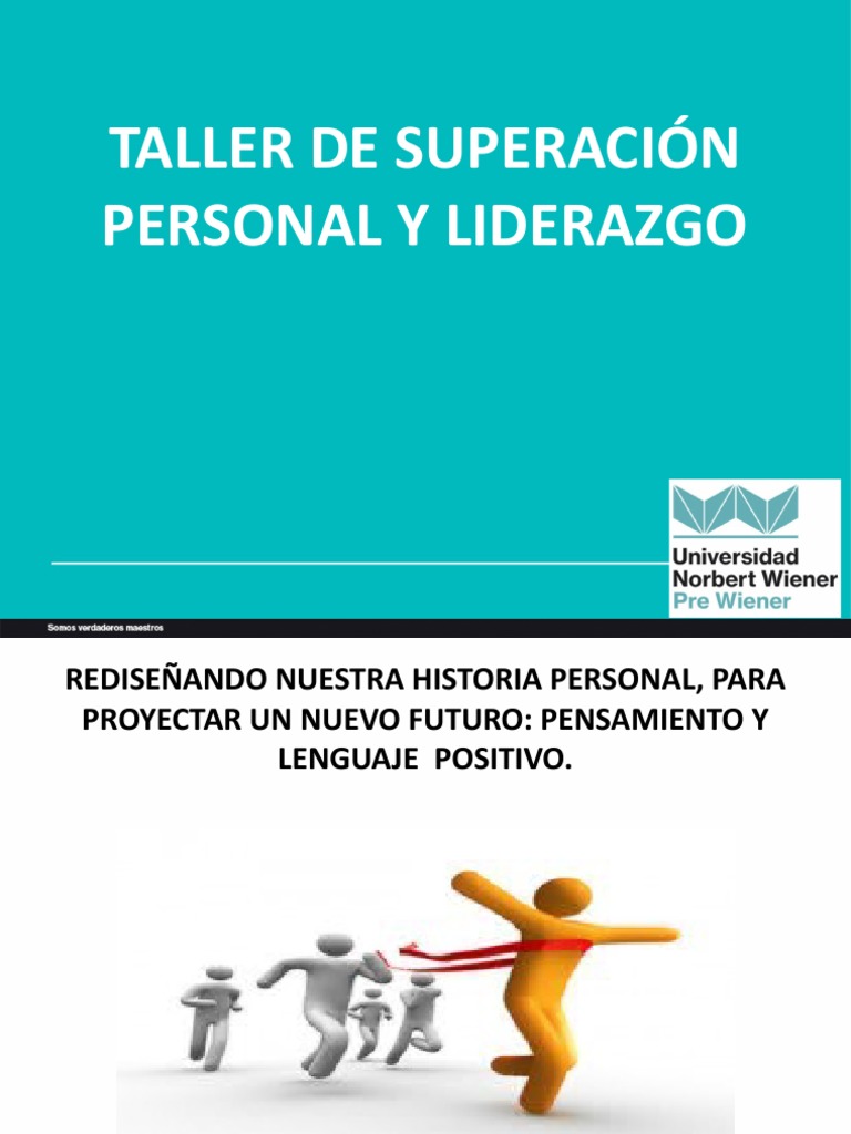 Taller de Liderazgo y Superación Personal | PDF | Crecimiento personal ...