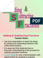 Add Subt Fractions