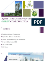 Green Construction: Sustainability in Building