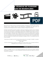 Técnicas de filmagem para microfilmes sobre direitos humanos