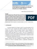 A Inconstitucionalidade Do 4º DO ART. 791-A Da CLT e A Efetividade Dos Direitos Fundamentais e Sociais Através Do Ativismo Judicial