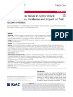 Right Ventricular Failure in Septic Shock: Characterization, Incidence and Impact On Fluid Responsiveness