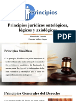 Principios jurídicos ontológicos, lógicos y axiológicos