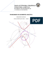 Problemario Geometría Analítica