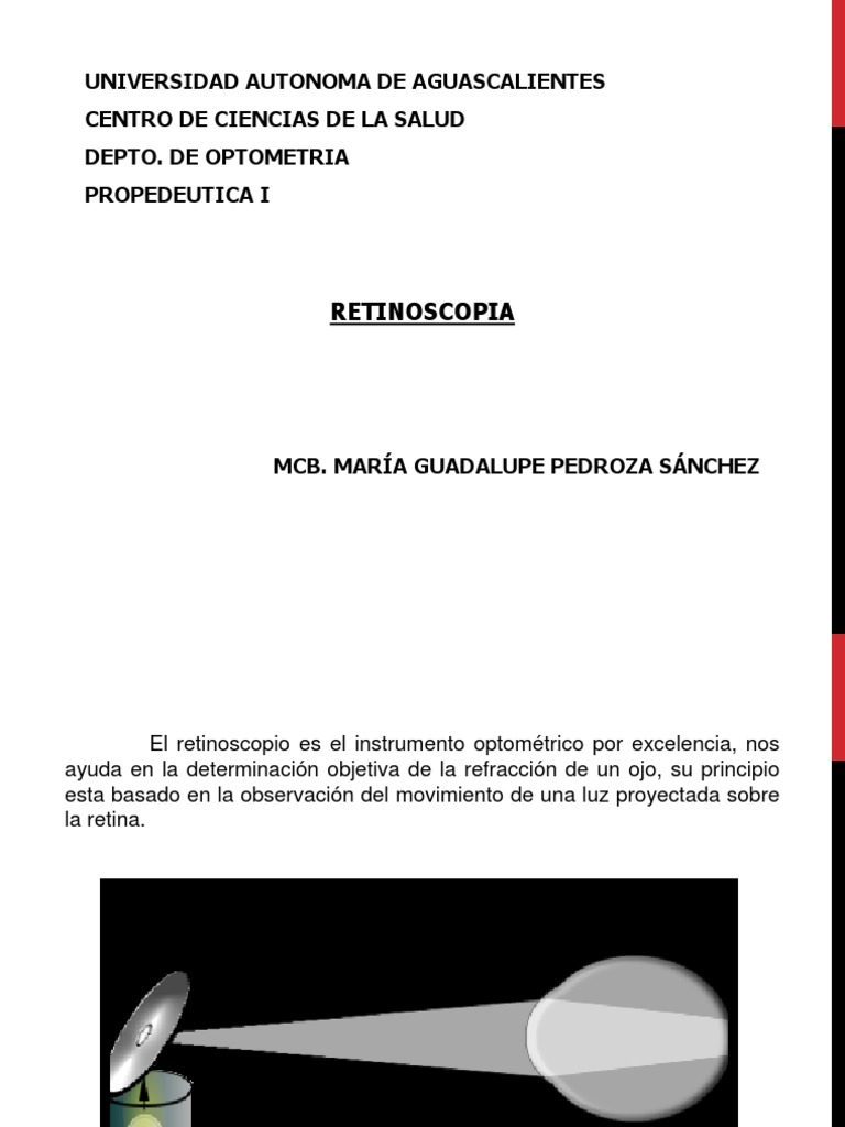 Retinoscopía Estática I PDF