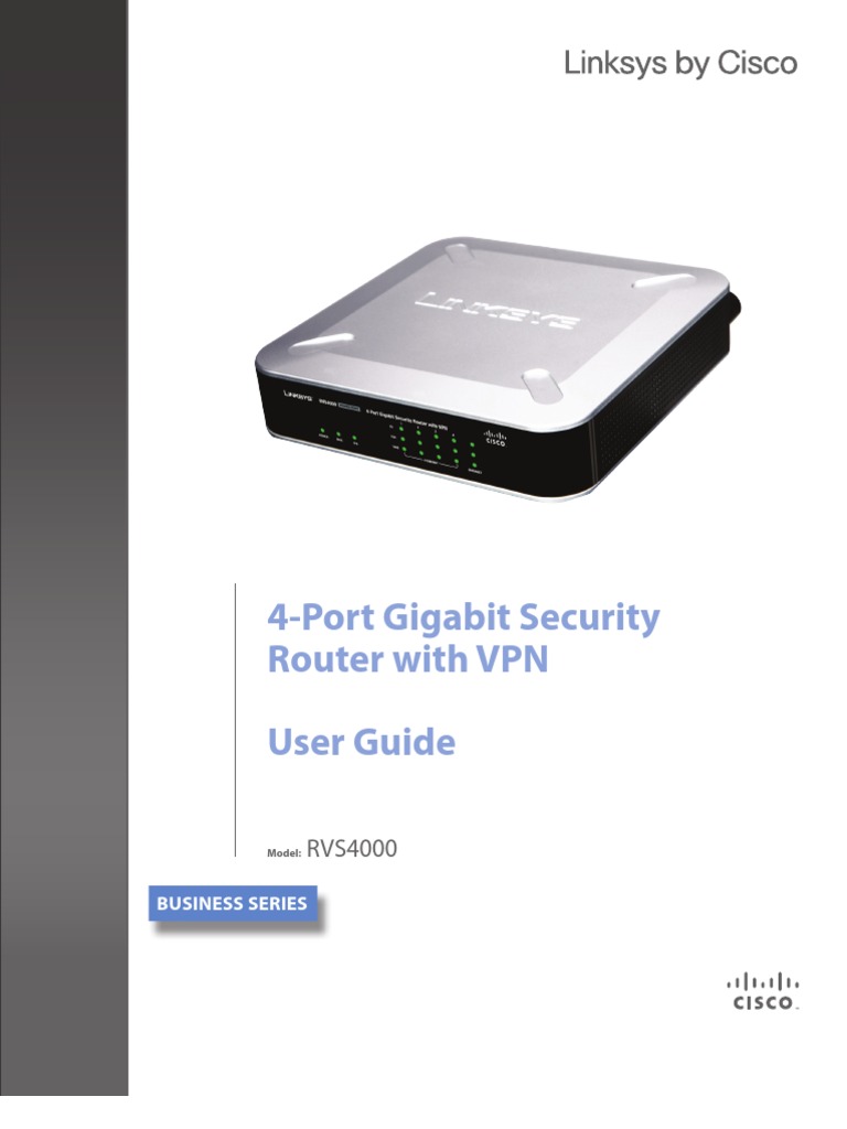 Cisco Router RVS4000 | Virtual Private Network | Computer Network