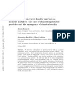 Why We Should Interpret Density Matrices As Moment Matrices: The Case of (In) Distinguishable Particles and The Emergence of Classical Reality