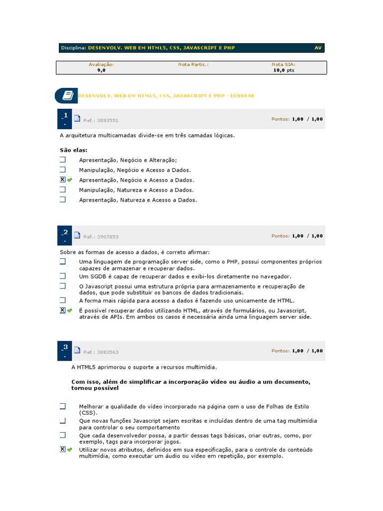 Desenvolvimento Web: HTML5, CSS, JS e PHP | PDF | Script Java | Rede ...