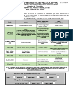 Calendario Proceso de Selección 2022-2 División de Telemática