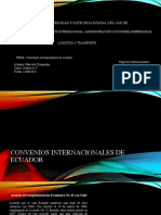 Convenios Internacionales de Ecuador