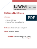 Métodos Numéricos: Alumnos