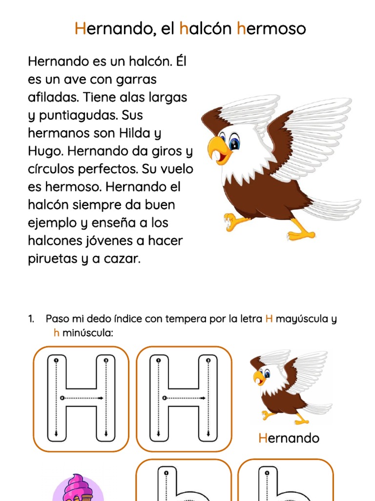 Guía - La Letra H para Niños | PDF
