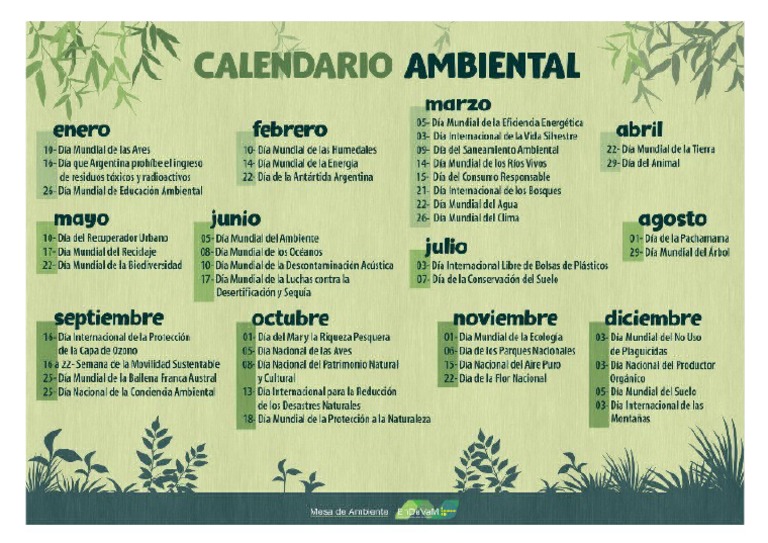 Calendario Ambiental PDF