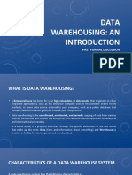 Data Warehousing, An Introduction