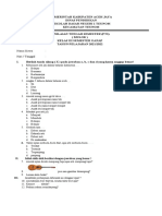 PTS SDN 1 Teunom Kelas III Semester Ganap Tahun Pelajaran 2021/2022