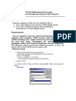 Objectives: ECEP 443 Digital Integrated Circuits Lab#1: Physical Design and Layout of CMOS Inverter