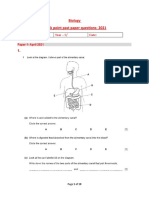 2021-Checkpoint Past Papers Ques-Biology