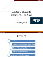 Electronic Circuits Chapter 6: Op-Amp: Dr. Dung Trinh