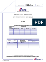 Especificacion. Características Típicas de Materiales - EETIM41000-13900