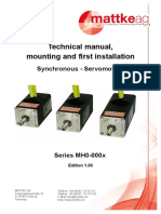 Technical Manual, Mounting and First Installation: Synchronous - Servomotors