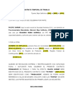 Contrato temporal de trabajo para puesto de PUESTO en Pacific Shrimp