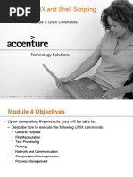 UNIX and Shell Scripting - Module 4
