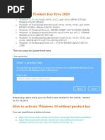 Windows 10 Product Key Free 2020