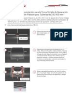 Toma Simple de Reparación Por Electrofusión de Plasson para Tuberías de 250-900mm