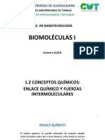 1.2 Conceptos químicos, enlace químico y fuerzas intermoleculares