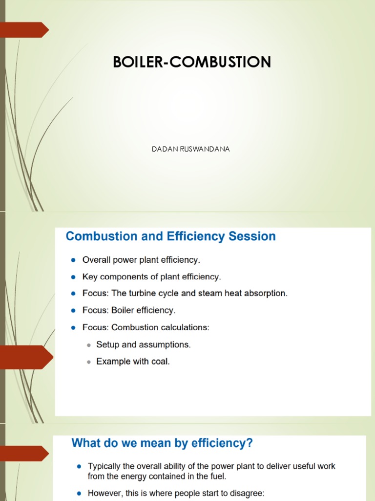 Dadan Ruswandana's Boiler Combustion Insights | PDF