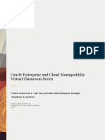 Oracle Enterprise and Cloud Manageability Virtual Classroom Series