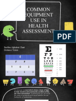 Common Equipment Use in Health Assessment